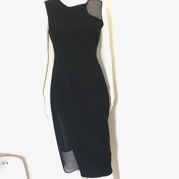 Elie Tahari Herika Dress Black 6 NWT $398 - Picture 7 of 16